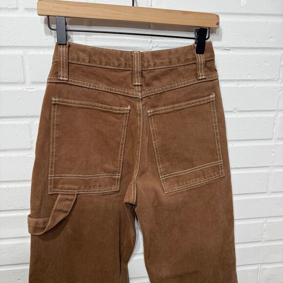 Brandy Melville John Galt EUC Crispina Carpenter Jeans Camel Brown Sz Sml Grunge - Picture 9 of 14